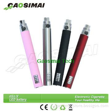 Original factory variable voltage ego v v2 colorful ego v led battery